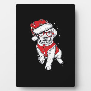 Placa Expositora Pijama Divertido de Navidad para Perros Regalo par