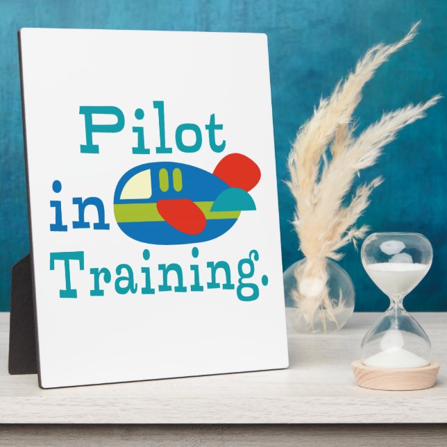 Placa Expositora Piloto personalizado en formación (Lado)