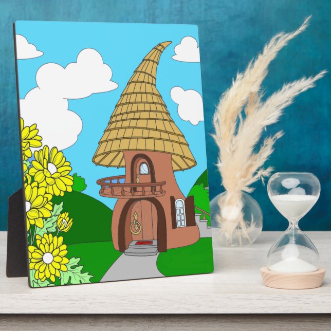 Placa Expositora Pine House Plaque (Lado)