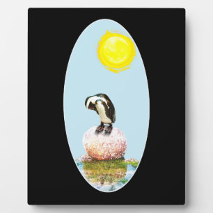Placa Expositora Pingüino al sol