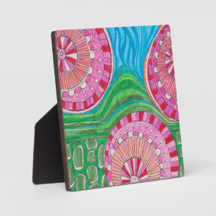 Placa Expositora Pink Mandalas Tabletop Plaque