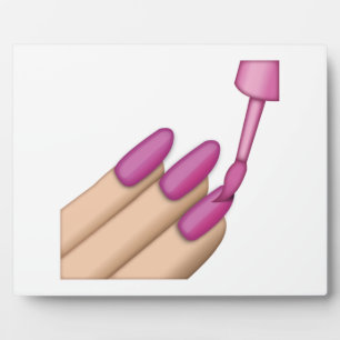 Placa Expositora Pink Nail Polaco - Emoji