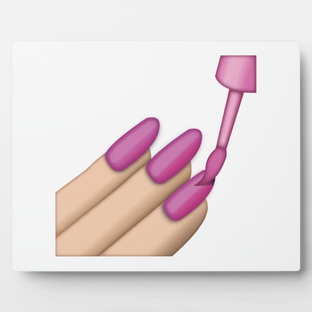 Placa Expositora Pink Nail Polaco - Emoji (Frente)