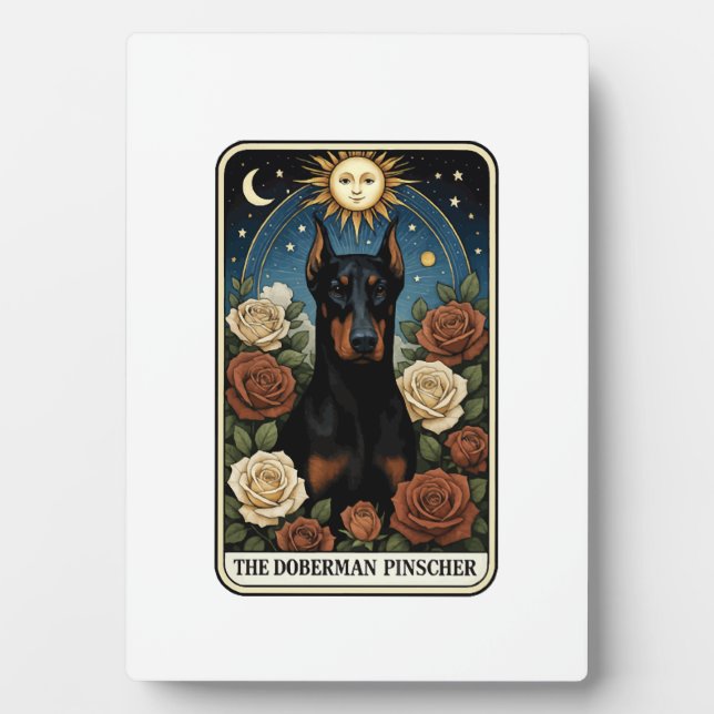 Placa Expositora Pinscher Doberman (Frente)