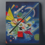 Placa Expositora Pintura azul de Kandinsky<br><div class="desc">Wassily Kandinsky,  una de las artistas fundadoras del Expressionismo abstracto que surgió a principios del siglo XX,  atrajo la atención con su estilo único que cambió el arte de todo el mundo.</div>