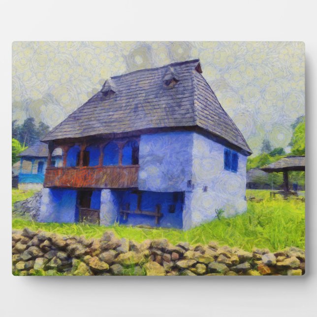 Placa Expositora Pintura de la casa azul (Frente)