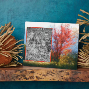 Placa Expositora Pintura de la naturaleza de la flotación de otoño 