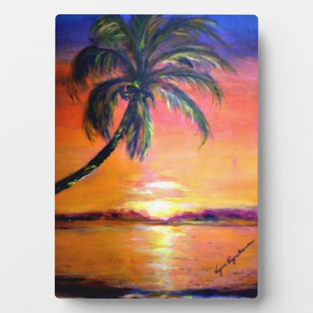 Placa Expositora Pintura de Virginia Greenstone (Frente)