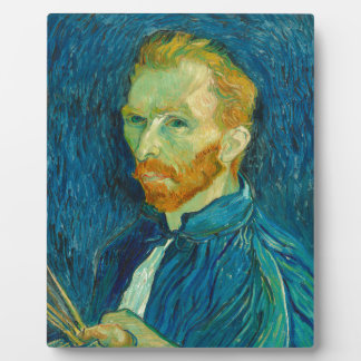 Placa Expositora Pintura del autorretrato de Vincent van Gogh 1889