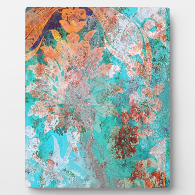 Placa Expositora Pintura floral (Frente)