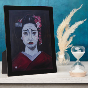 Placa Expositora Pintura Tristemente Hermosa de Alfred Fox