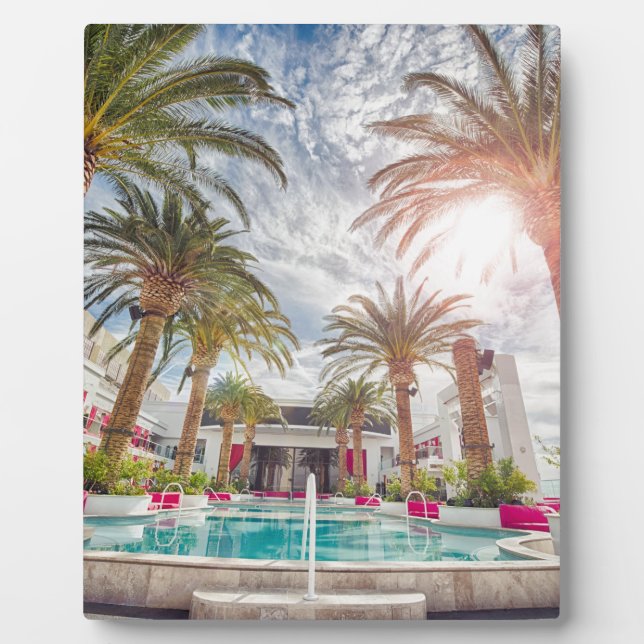 Placa Expositora Piscina Hotel Piscina Vacaciones De Verano (Frente)