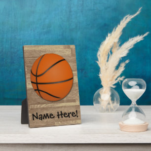 Placa Expositora Piso de madera de baloncesto personalizado