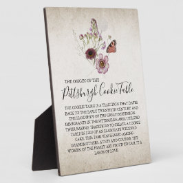 PLACA EXPOSITORA PITTSBURGH COOKIE TABLE RÓTULO BODA