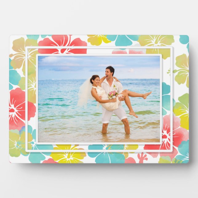 Placa Expositora PixDezines retro hibiscus (Frente)