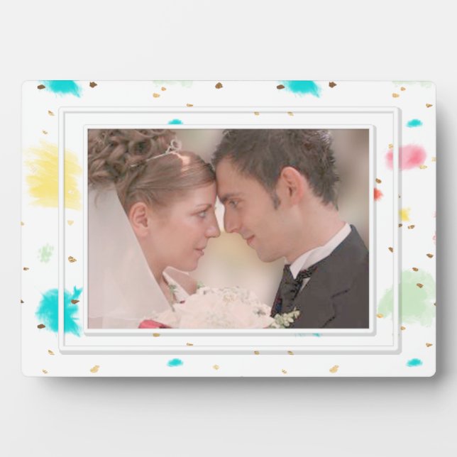 Placa Expositora PixDezines Torta Rocios/Faux Gold (Frente)