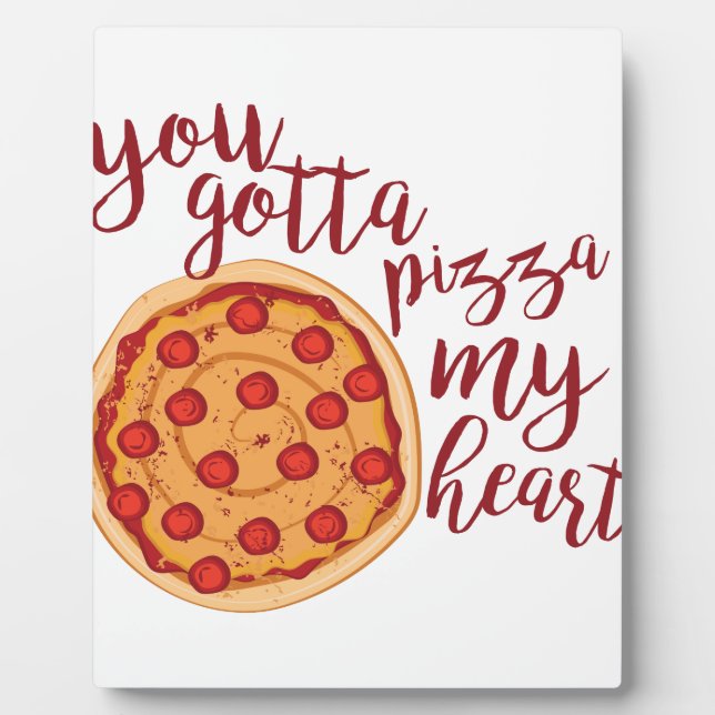 Placa Expositora Pizza My Heart (Frente)