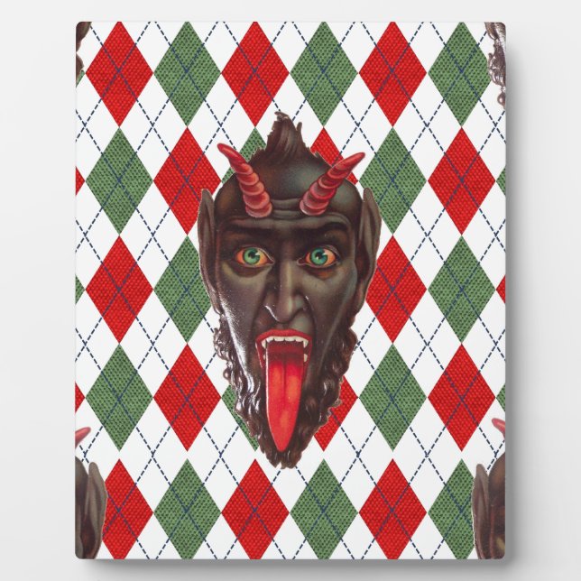 Placa Expositora plaid navidades krampus (Frente)
