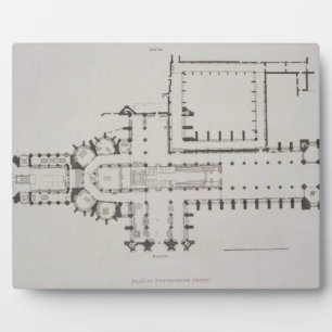 Placa Expositora Plan de la Abadía de Westminster, plato 1 de 'West