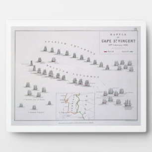 Placa Expositora Plan de la Batalla del Cabo de San Vicente, 14ª Fr