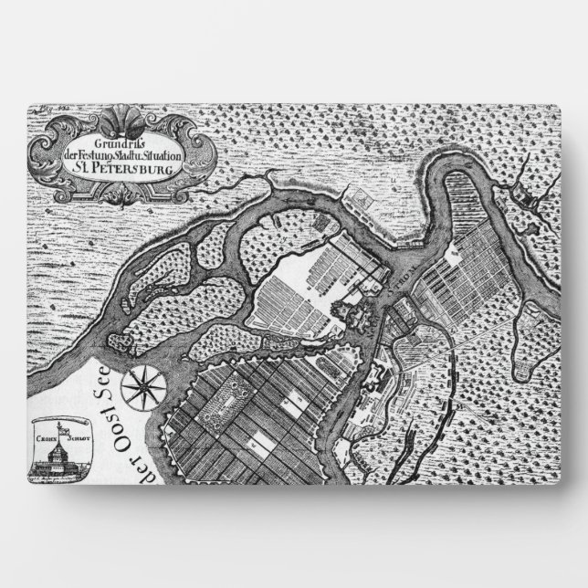 Placa Expositora Plan de San Petersburgo (Frente)