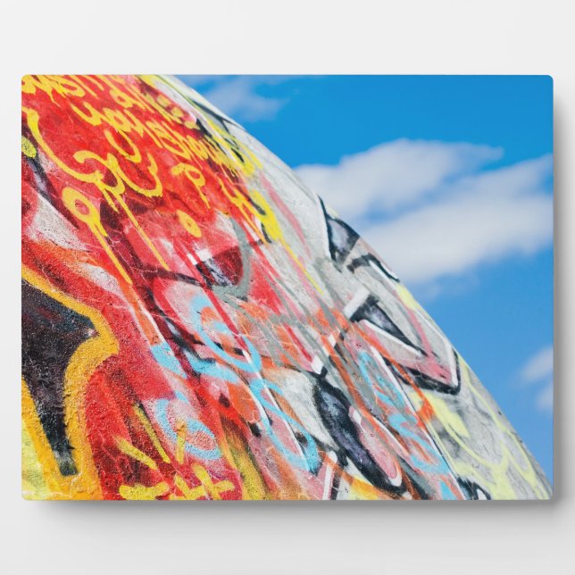 Placa Expositora planeta graffiti (Frente)