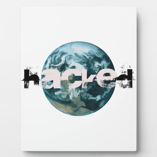 Placa Expositora Planeta Tierra hackeada (Frente)