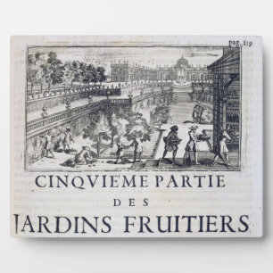 Placa Expositora Plantando árboles frutales, de Le Parfait Jardinie