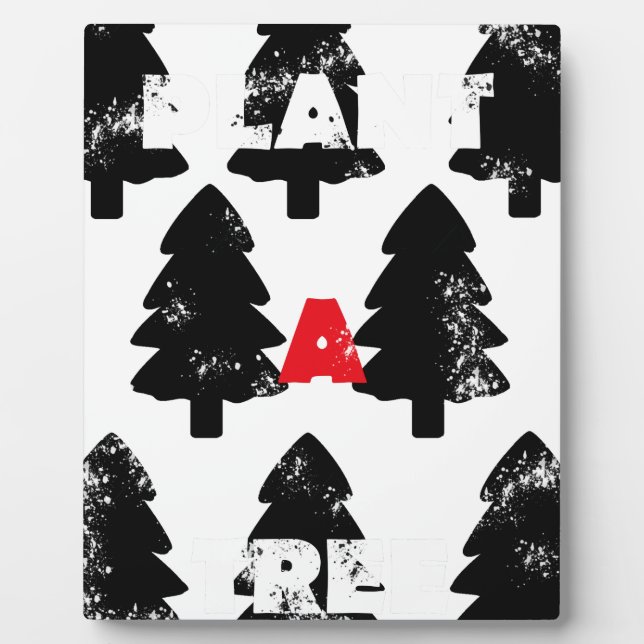 Placa Expositora Plantar un patrón de árbol (Frente)