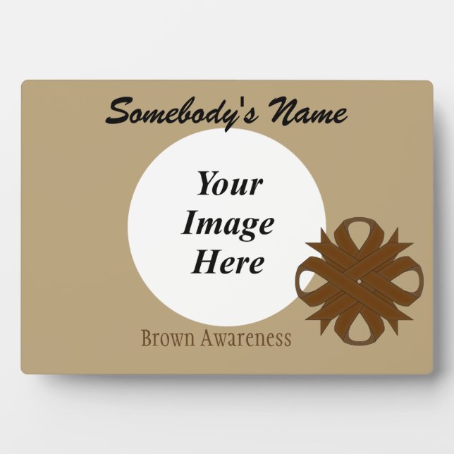 Placa Expositora Plantilla de Cinta Clover Brown por Kenneth Yoncic (Frente)