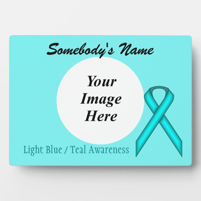 Placa Expositora Plantilla de cinta estándar azul/Verde azulada de  (Frente)