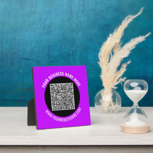 Placa Expositora Plantilla de formato de código QR para empresas pr