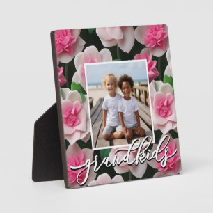 Placa Expositora plantilla de foto personalizada de boho floral ros