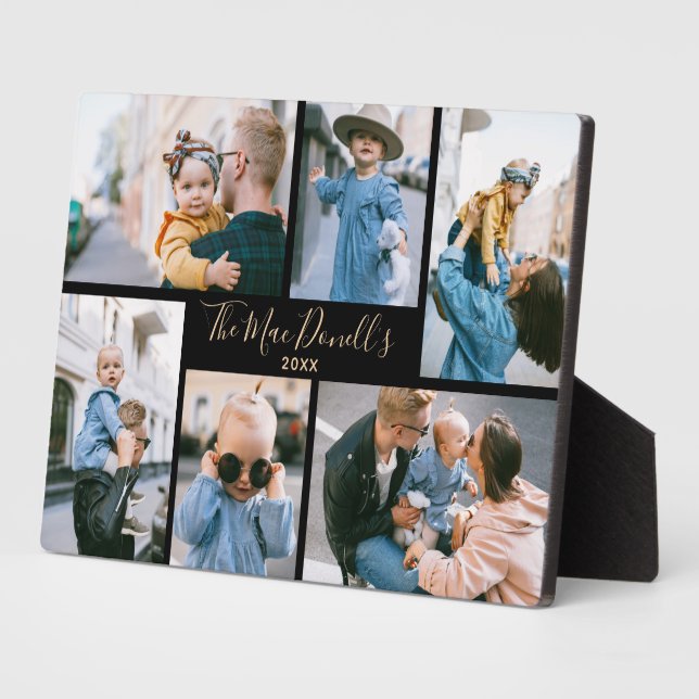 Placa Expositora Plantilla de fotografía de familia personalizado p (Lado)