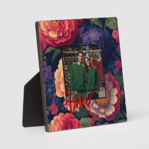Placa Expositora plantilla de fotografía floral color púrpura bonit