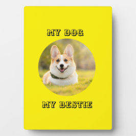Placa Expositora Plantilla fotográfica personalizada para mi perro 