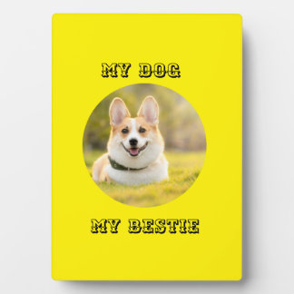 Placa Expositora Plantilla fotográfica personalizada para mi perro
