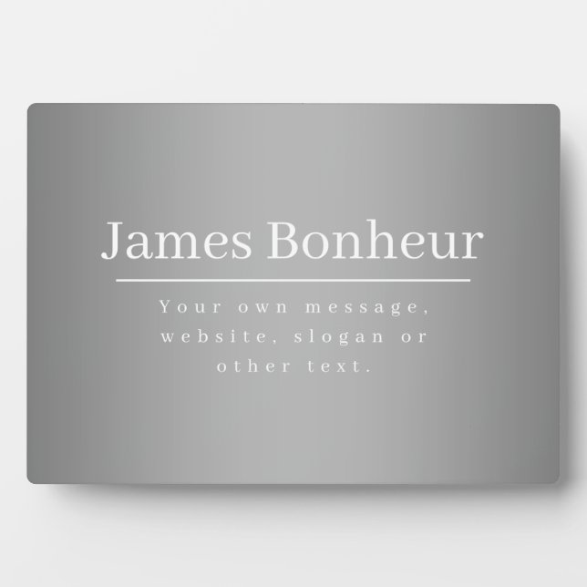 Placa Expositora Plantilla promocional editable para empresas, etc. (Frente)