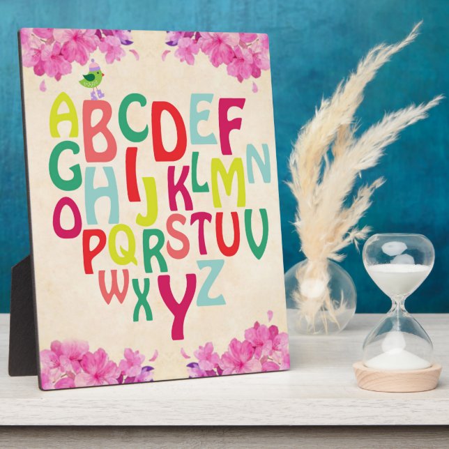 Placa Expositora Plaque Alphabet (Lado)