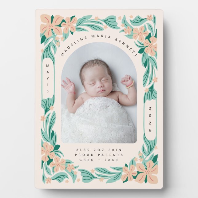 Placa Expositora Plaque Botánico Dulce (Frente)