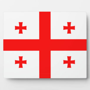 Placa Expositora Plaque con bandera de Georgia