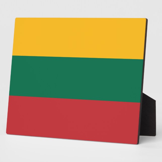 Placa Expositora Plaque con bandera de Lituania (Lado)