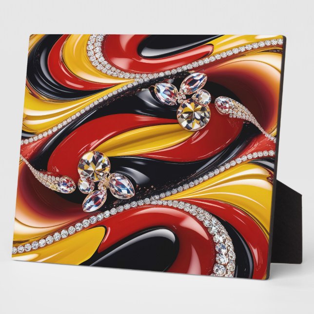 Placa Expositora Plaque con colores belgas diseño moderno (Lado)