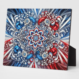 Placa Expositora Plaque con colores franceses diseño moderno