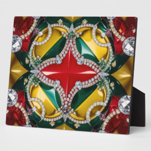 Placa Expositora Plaque con diseño moderno de los colores de Los Án