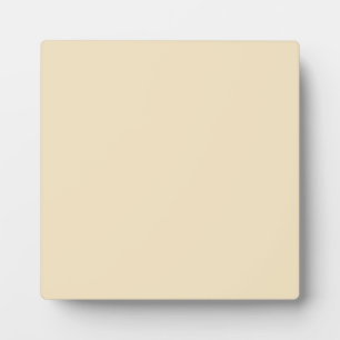 Placa Expositora Plaque con fondo beige de crema cruda