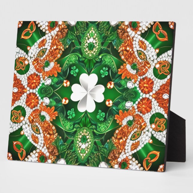 Placa Expositora Plaque con Irlanda Colores diseño moderno (Lado)