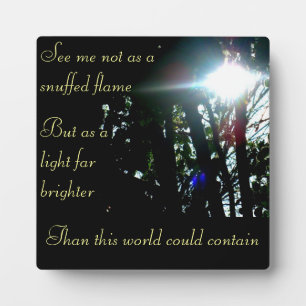Placa Expositora Plaque conmemorativo de luz brillante