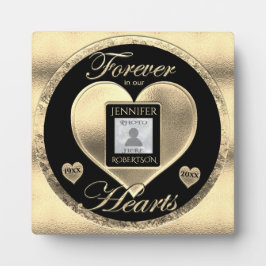 Placa Expositora Plaque conmemorativo de oro