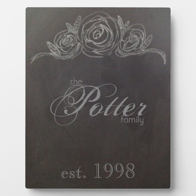 Placa Expositora Plaque de aniversario de Chalkboard (Frente)